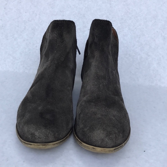Lucky Brand Brown Suede Ankle Boots - Picture 3 of 11